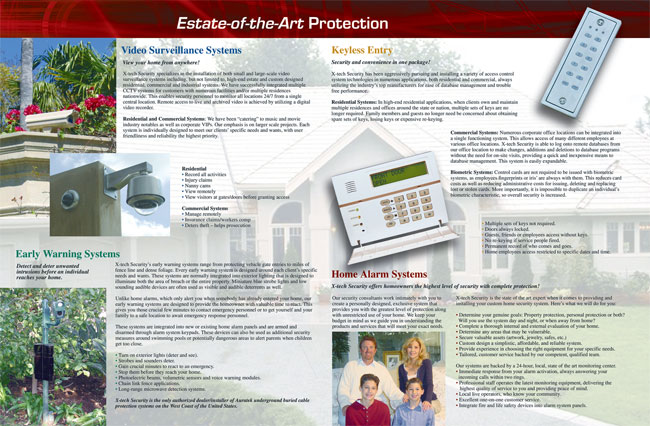 home security brochure